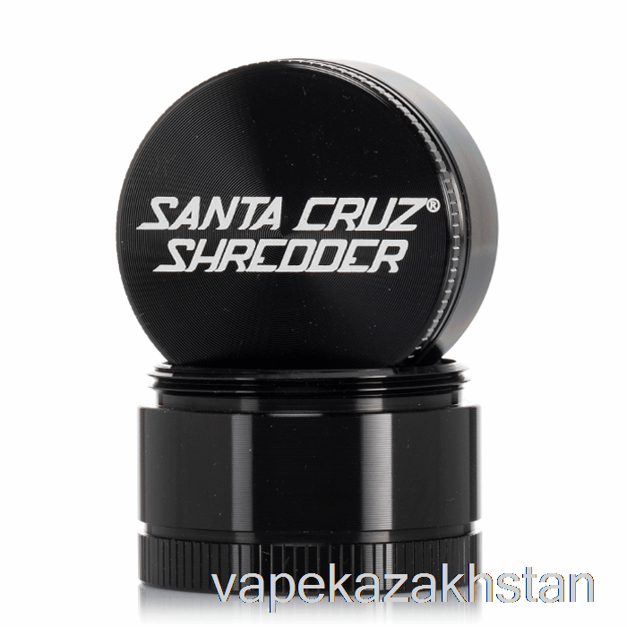 Vape Smoke Santa Cruz Shredder 1.6inch Small 3-Piece Grinder Black (40mm)